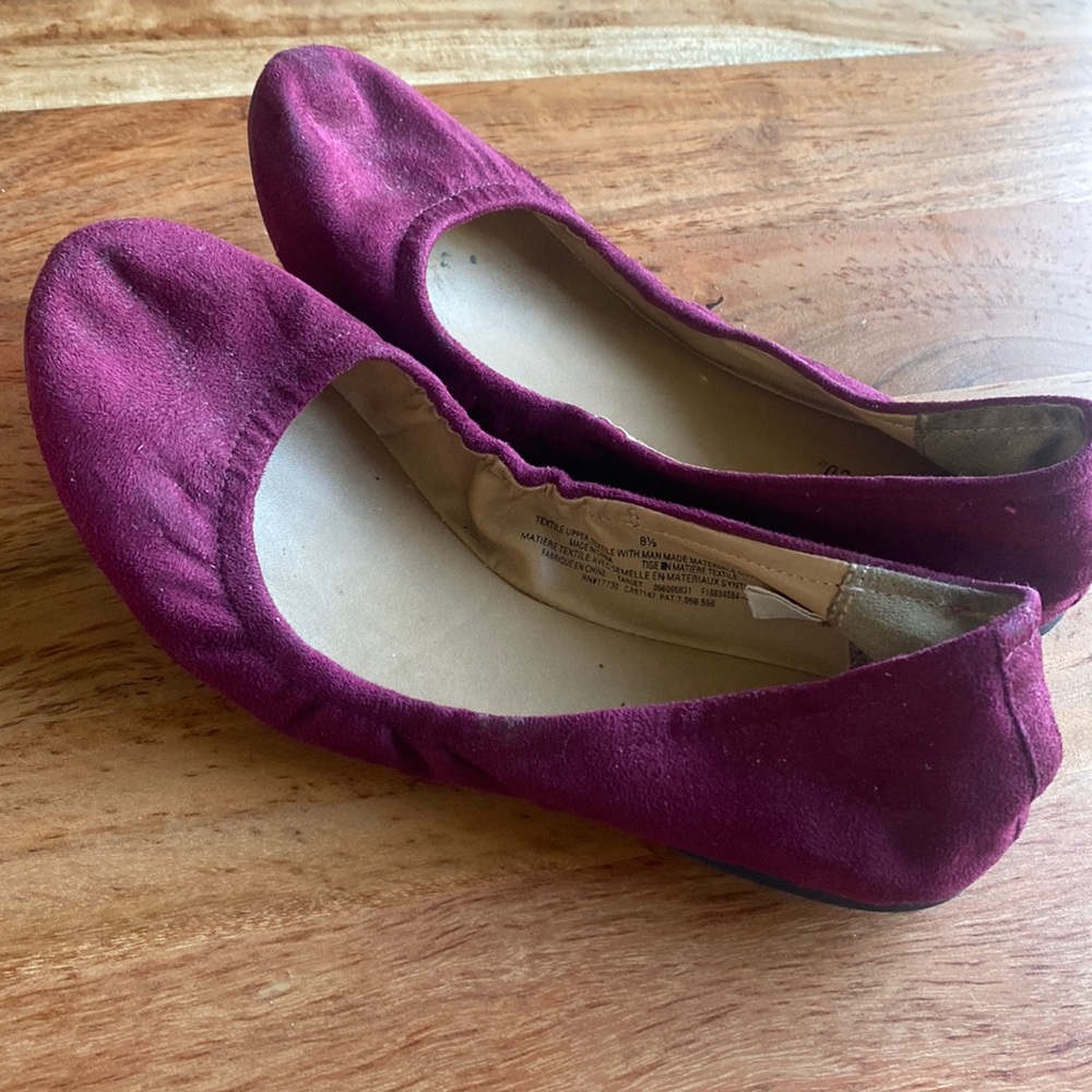 Purple ballet flats